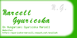 marcell gyuricska business card